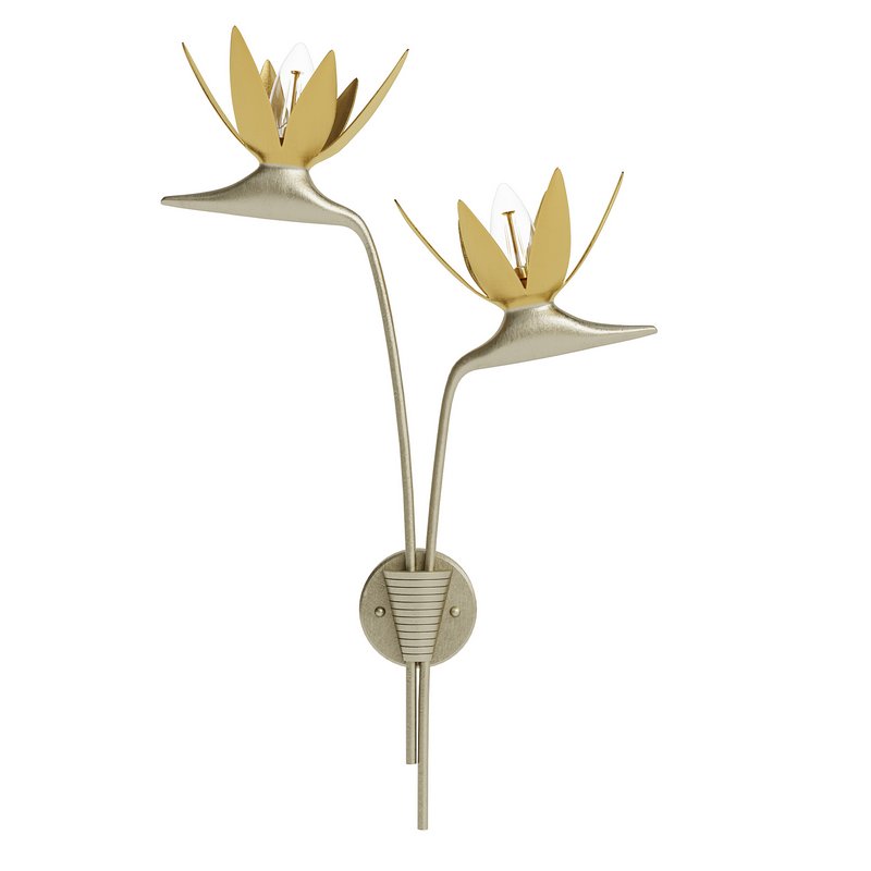 Paradiso Gold & Silver Wall Sconce, Left - Image 1