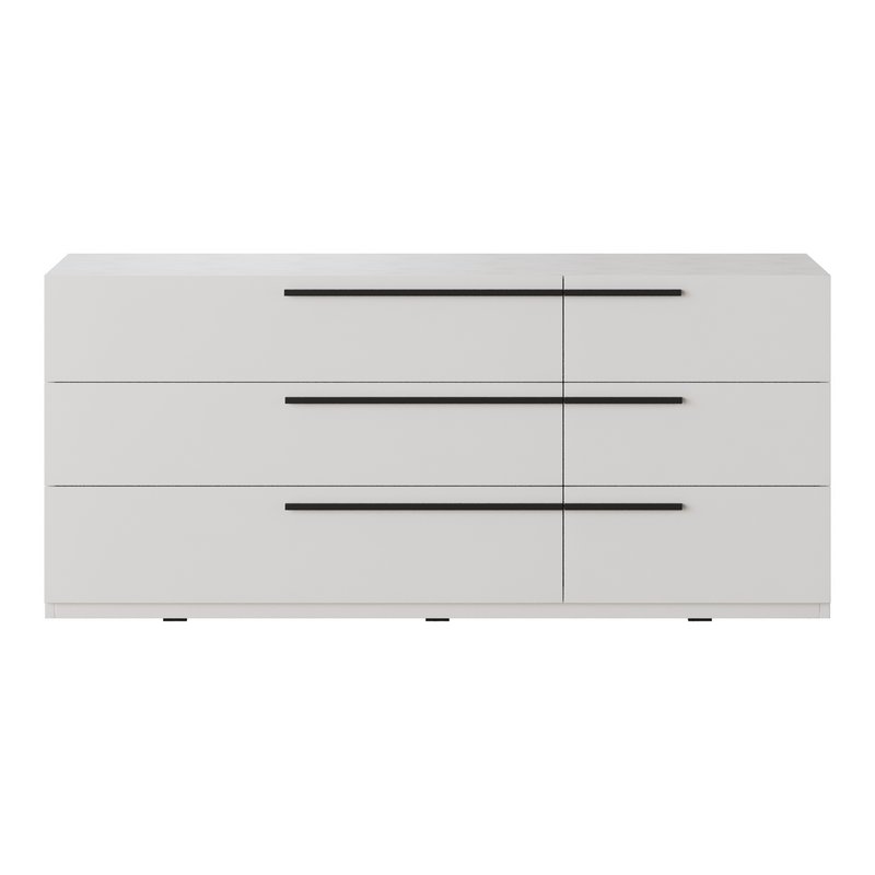 Kimball Chest of Drawers-3 White Wood Latte - Image 10