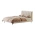 Dylan White Boucle Minimalist Bed Frame - Thumbnail 11