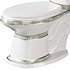 Corner Elongated Two Piece Dual Flush Bathroom Toilet - Thumbnail 13