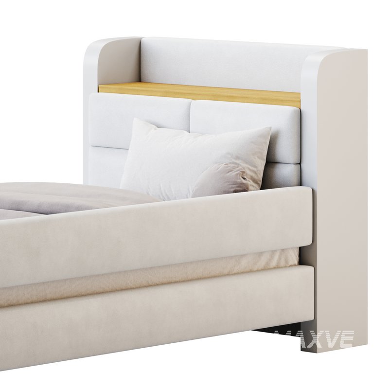 Twin Size Upholstered Platform Bed - Image 11