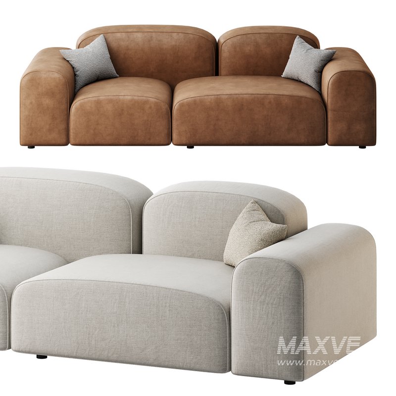 Modern Solid Sofa - Image 11