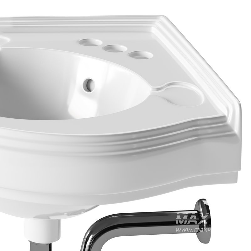 Bathroom Corner Sink White - Image 11