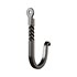 Black Wrought Iron Wall Mount Hooks - Thumbnail 11