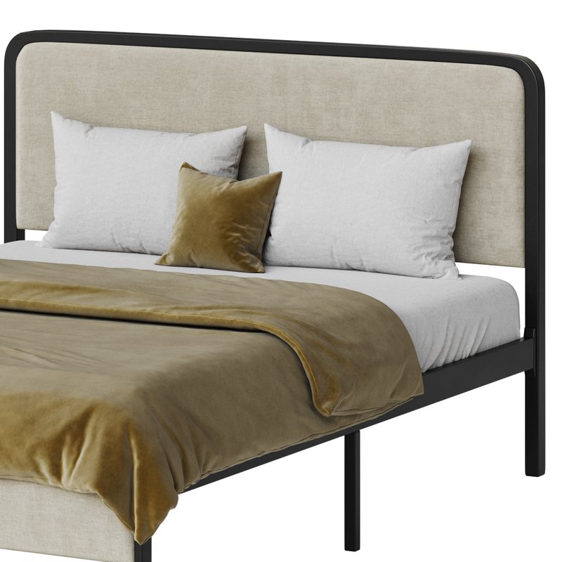 Allewie Queen Size Metal Platform Bed - Image 11