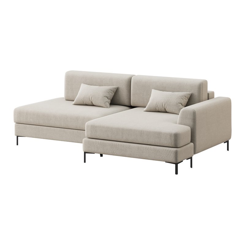 Corner sofa Edwin Velvet Terra - Image 11