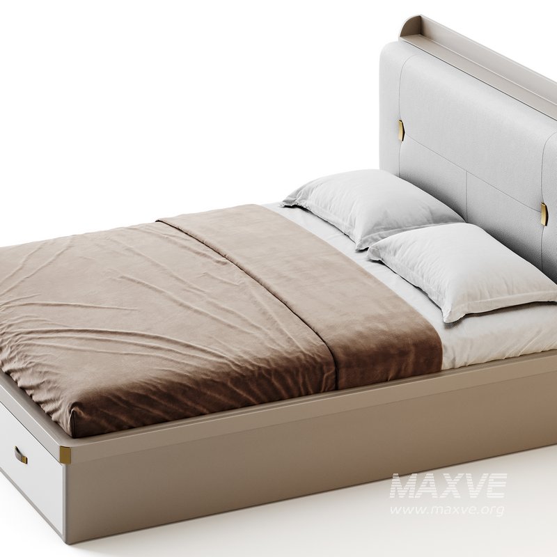 White Wooden Luxury Leather Upholstered Bed - Image 11