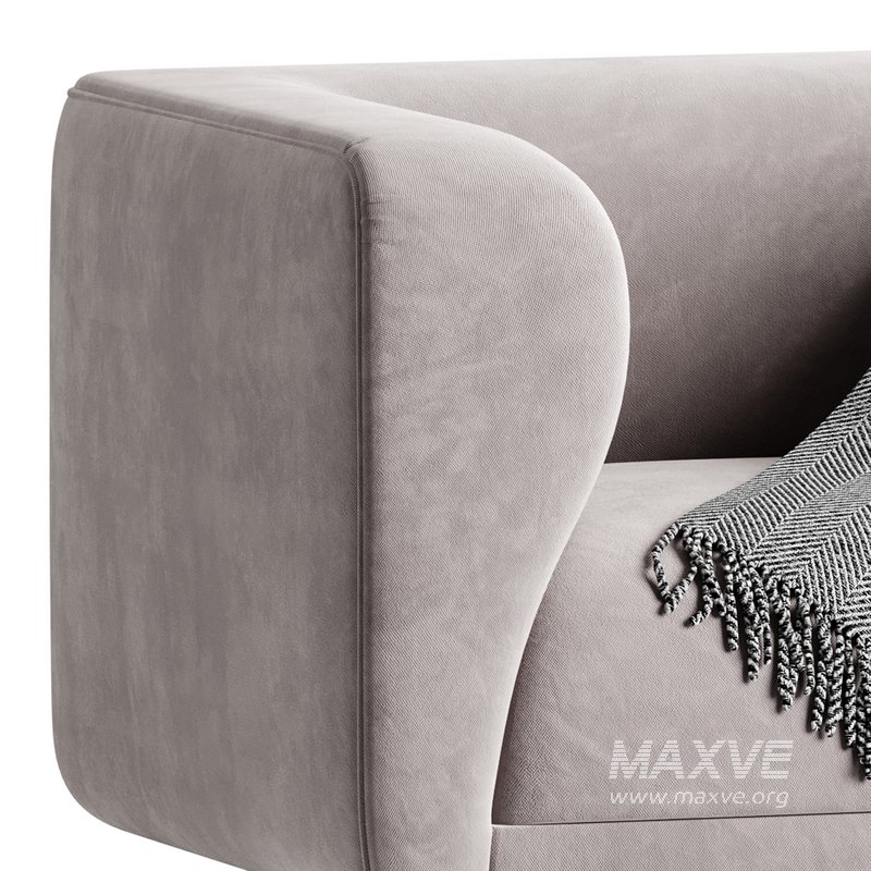 Veneto Velvet Poudre Armchair - Image 12