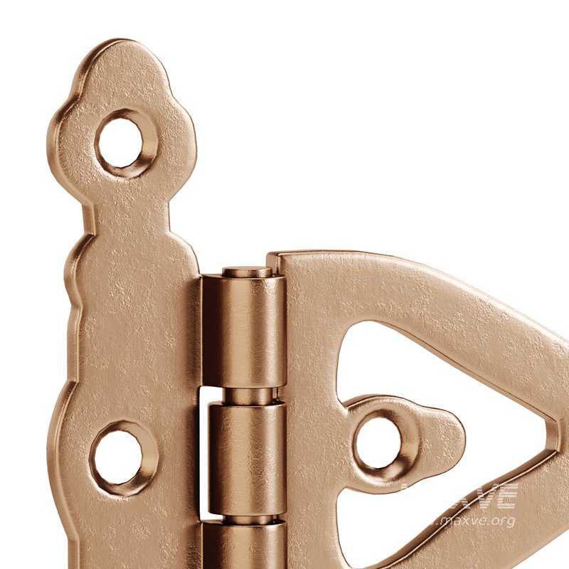 Black Wrought Iron Door Hinges - Image 12