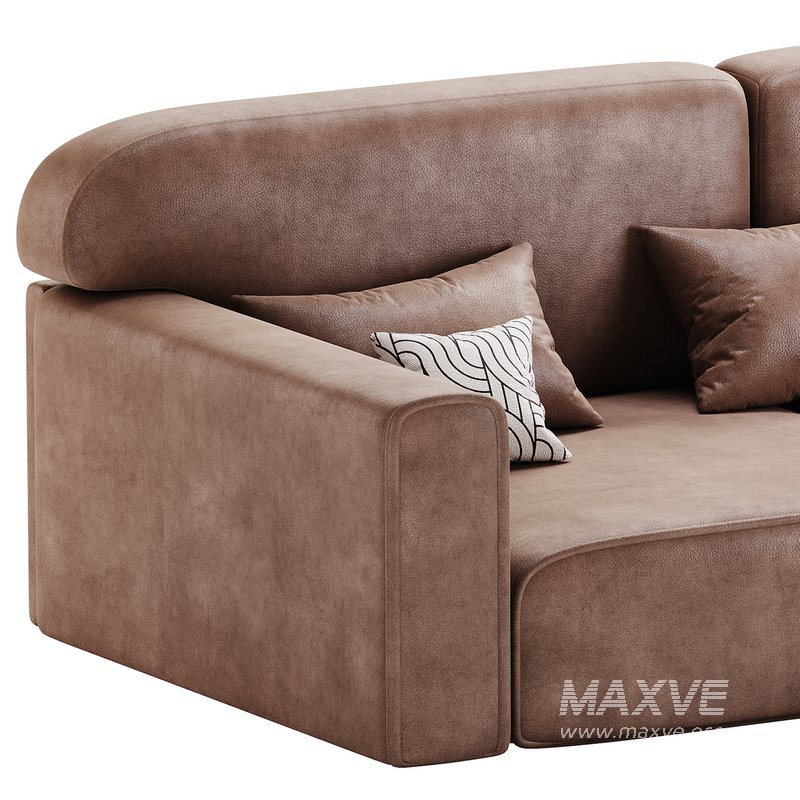 Corner sofa Vienna Bucle White - Image 13