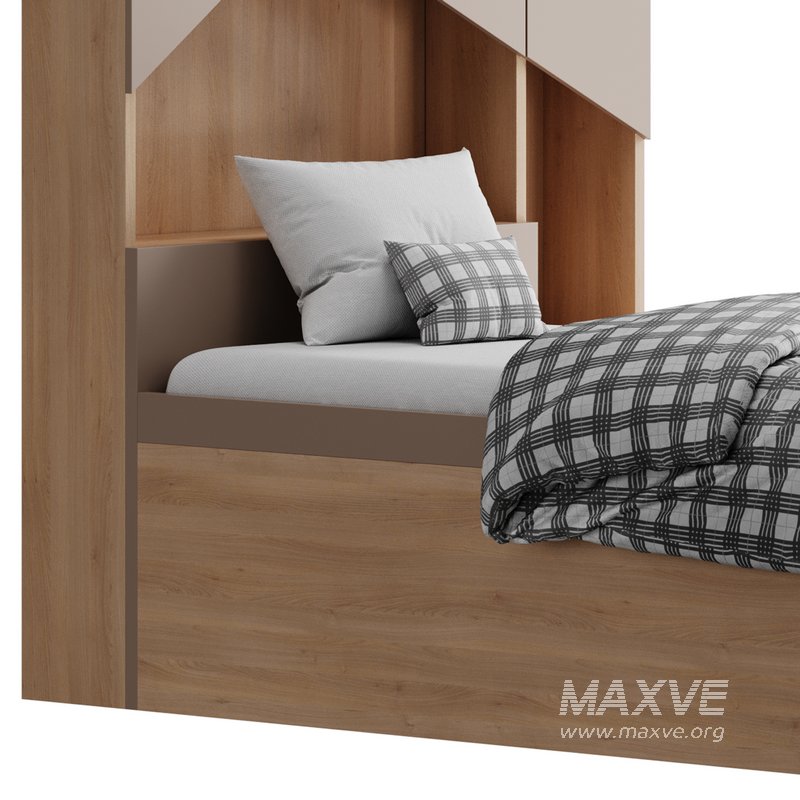 Penny Bed 2 90 White Plywood - Image 10