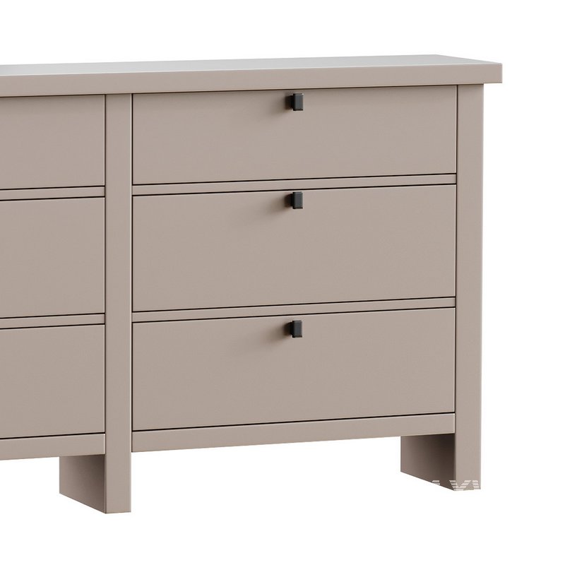 Modern Farmhouse 6-Drawer Dresser - Image 12