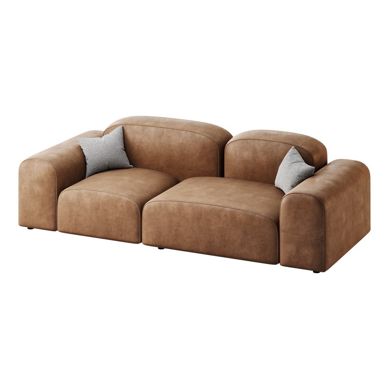 Modern Solid Sofa - Image 10