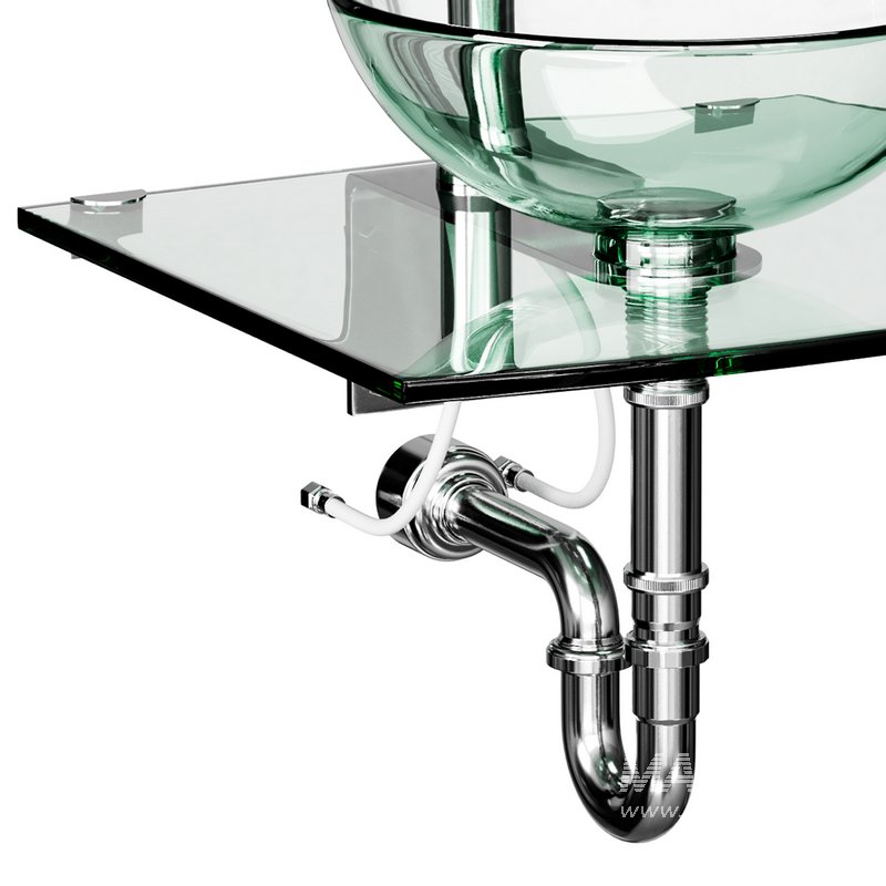 Unique Tempered Glass Wall Mount Vessel Sink - Image 13