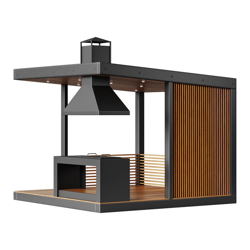 Modern gazebo with summer kitchen 1 - Image 11