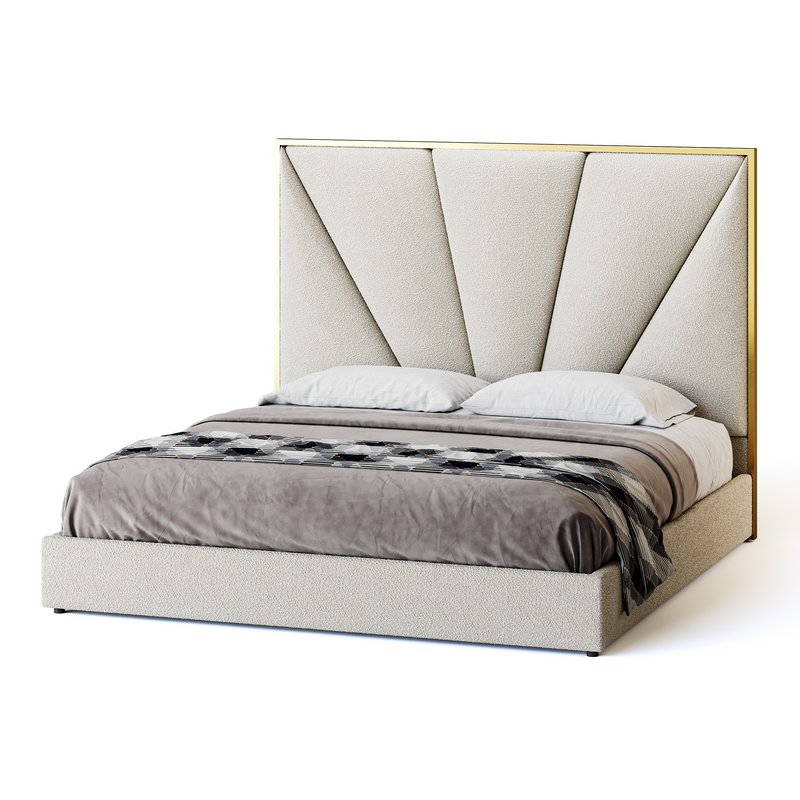 Royal Blue Upholstered Luxury King Size size Bed - Image 12