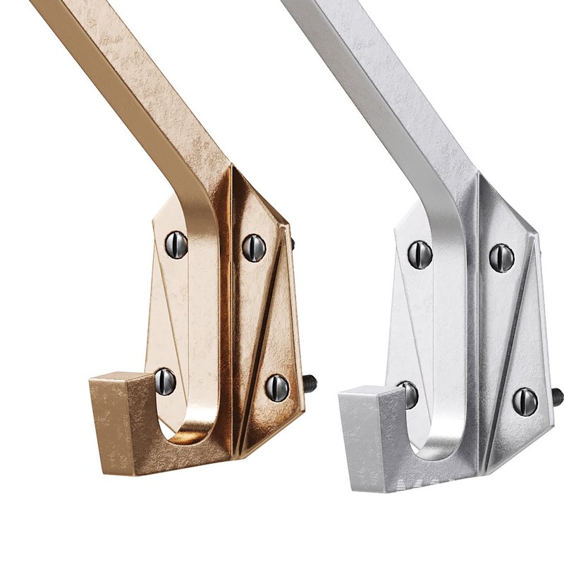 Renovator Supply Heavy Duty Coat Hooks Double Hook Coat Hanger - Image 11