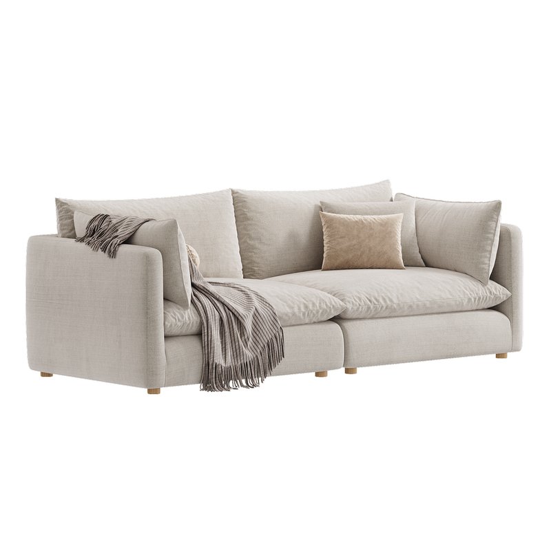 Unwind 2 Piece Slipcovered Sectional - Image 5