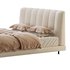 Dylan White Boucle Minimalist Bed Frame - Thumbnail 12