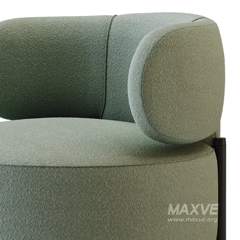 Penn Taupe Boucle Wing Back Accent Chair - Image 13