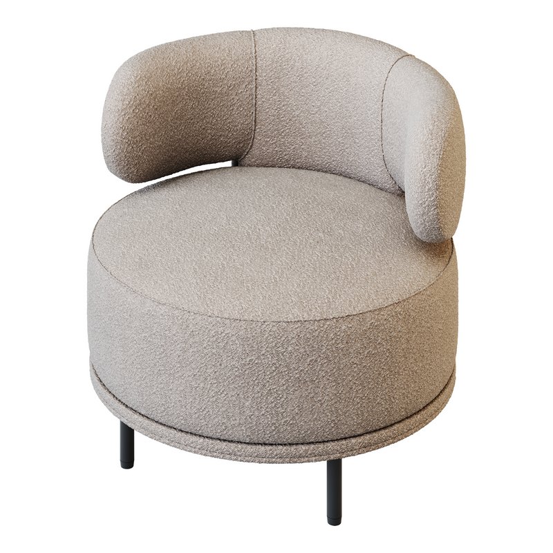 Penn Taupe Boucle Wing Back Accent Chair - Image 14