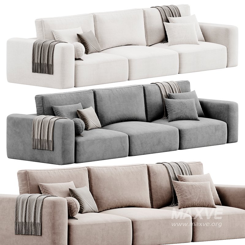 Lionel Three Seater Sofa By Weilai Concept - Image 1