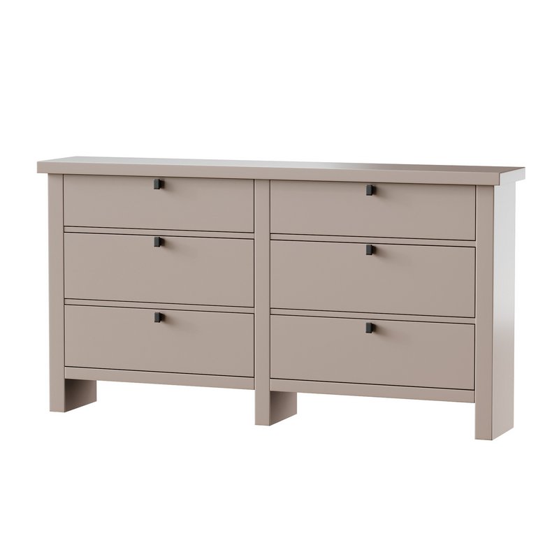 Modern Farmhouse 6-Drawer Dresser - Image 13