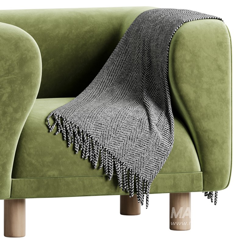 Veneto Velvet Poudre Armchair - Image 13