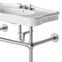 Console Sink Porcelain Belle Epoque with Black Nickel Support Legs - Thumbnail 12