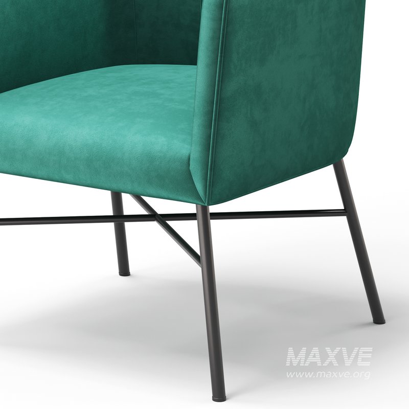 Aurelie Tub Chair in Emerald Green Velvet - Image 13