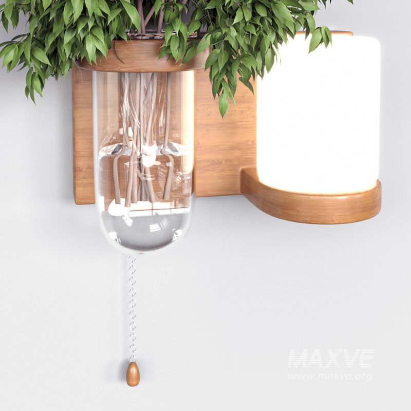 Isla Wall Mounted Lamp & Glass Vase - Image 12