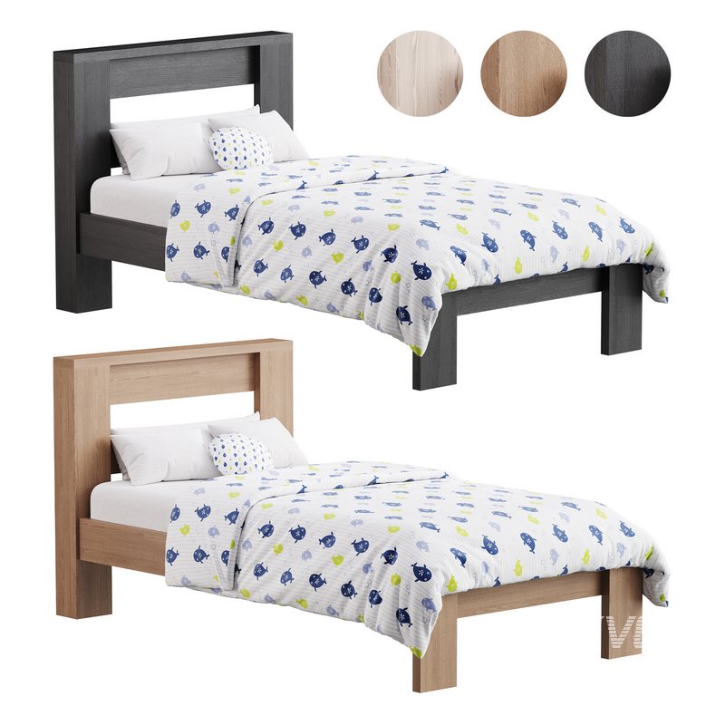DHP Jaymee Kids Wood Platform Bed Frame - Image 1