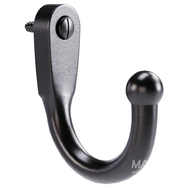 Black Wall Mount Coat Hook - Image 13