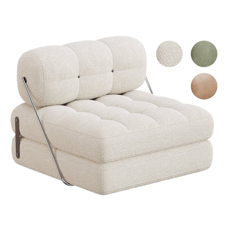 TALIA BOUCLE LOUNGE CHAIR - Image 1