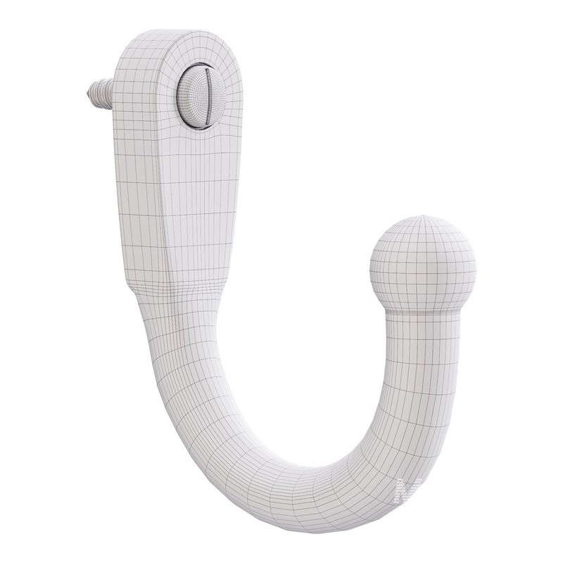 Black Wall Mount Coat Hook - Image 14