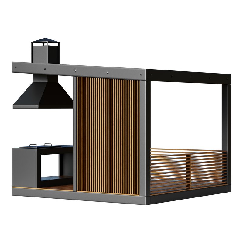 Modern gazebo with summer kitchen 1 - Image 14