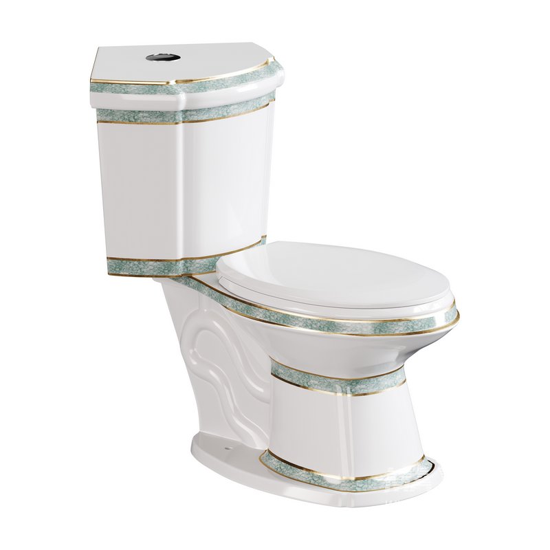 Corner Elongated Two Piece Dual Flush Bathroom Toilet - Image 14
