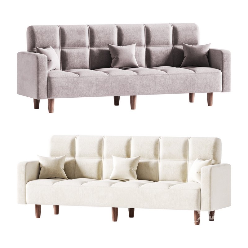 Modern 4-Seat Convertible Sofa - Image 1