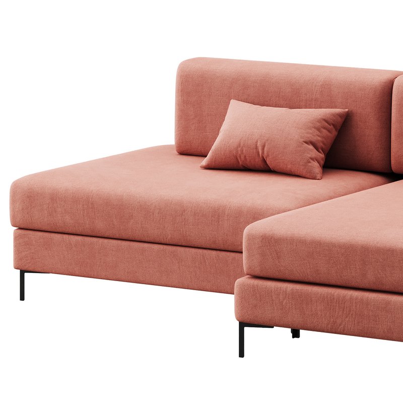 Corner sofa Edwin Velvet Terra - Image 14