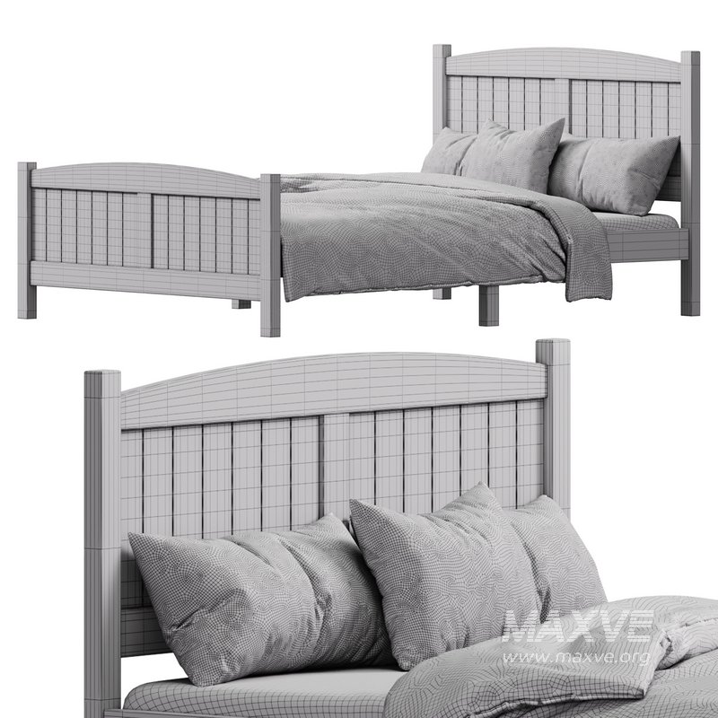 kids bed Zimtown Full Bed Frame - Image 15