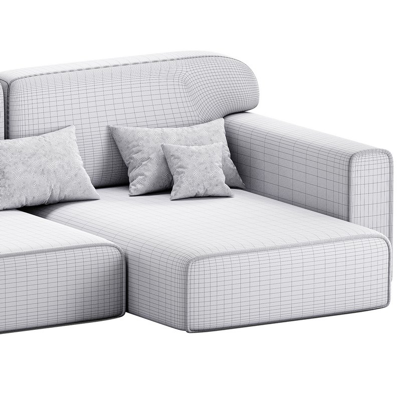 Corner sofa Vienna Bucle White - Image 15