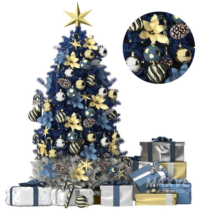 blue christmas tree - Image 1