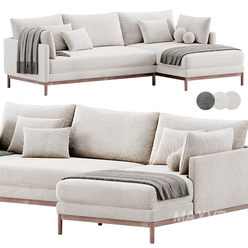 Hargrove Corner Sofa By West Elm - Image 3