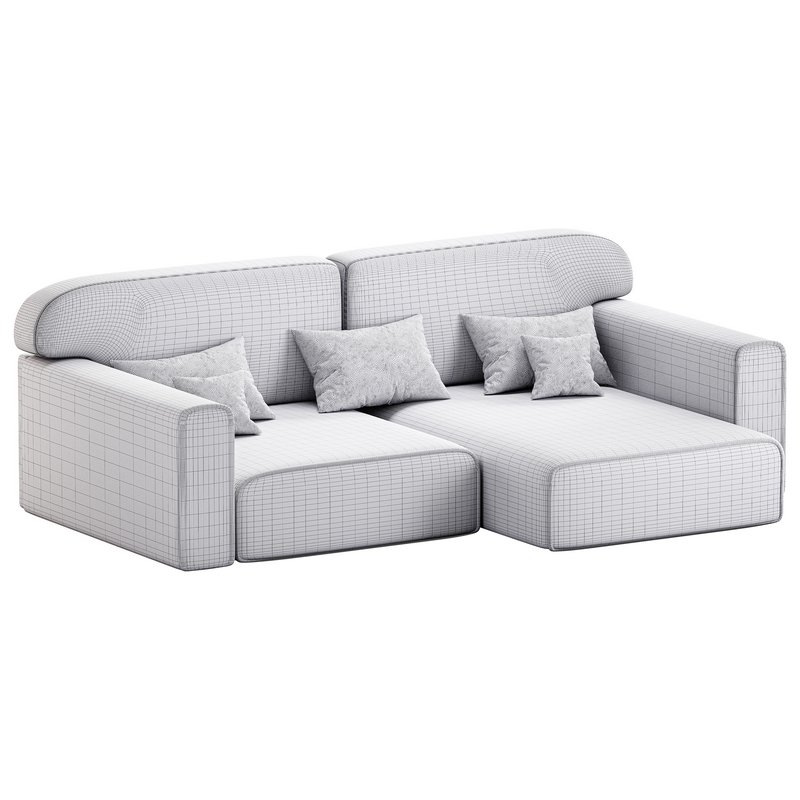 Corner sofa Vienna Bucle White - Image 16