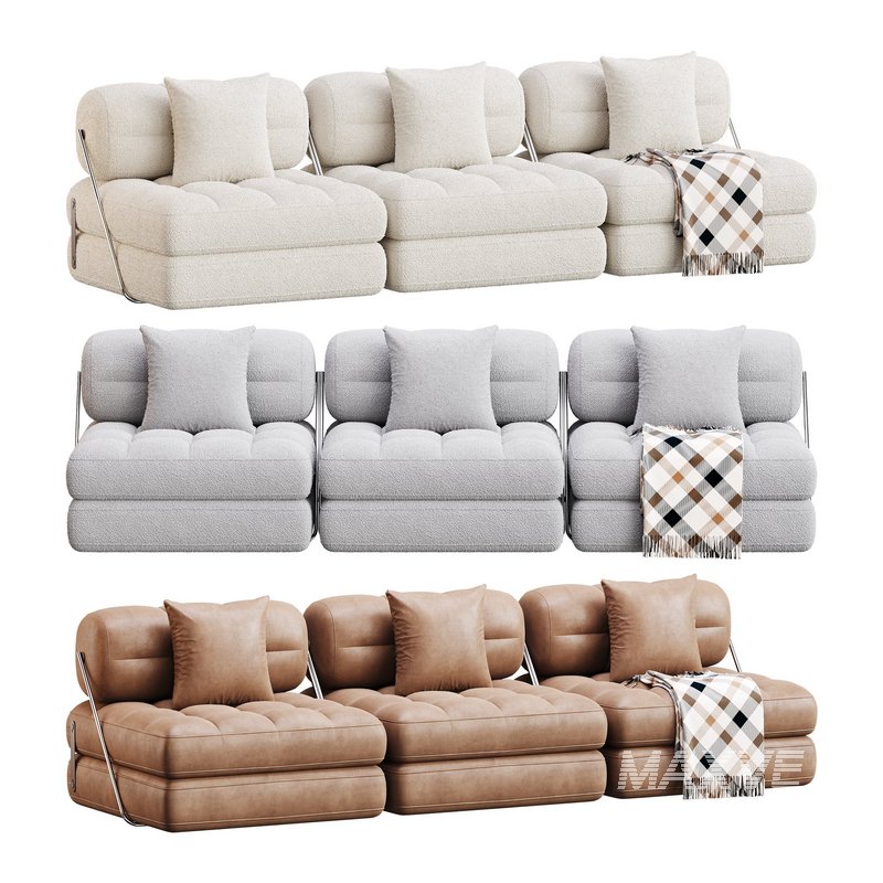 TALIA BOUCLE LOUNGE SOFA - Image 1