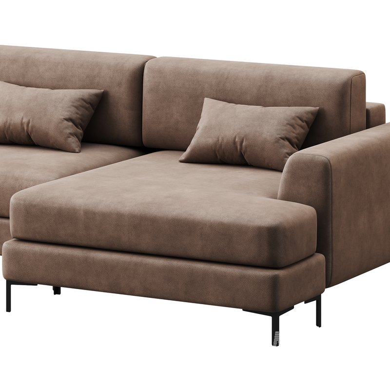 Corner sofa Edwin Velvet Terra - Image 16