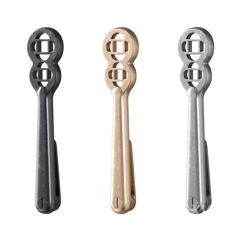 Polished Solid Aluminium Carpet Clip Stair Holder Pair - Image 1