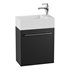 Small Wall Mounted Cabinet Vanity Bathroom Sink Cabinet Black - Thumbnail 1