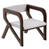Open Back Arm Chairs Solid Wood Dining Chairs for Dining Room - Thumbnail 1