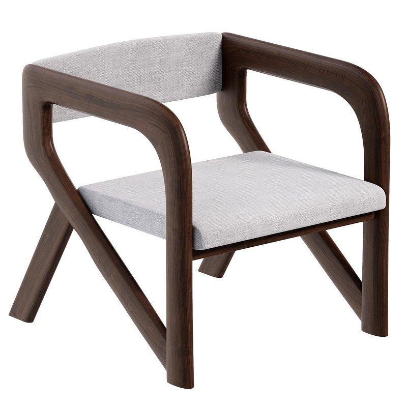 Open Back Arm Chairs Solid Wood Dining Chairs for Dining Room - Image 1